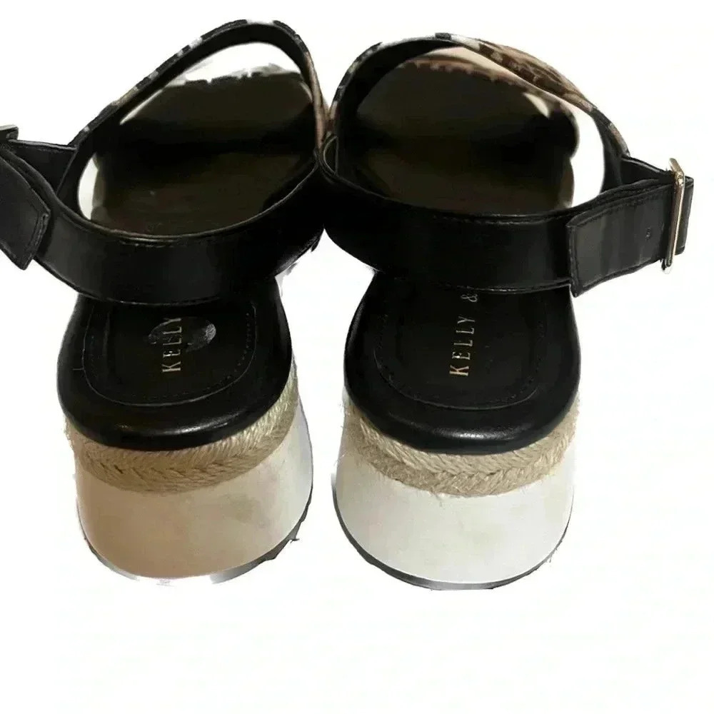 Kelly & Katie animal print 2 inch sandals 10M - Picture 2 of 7